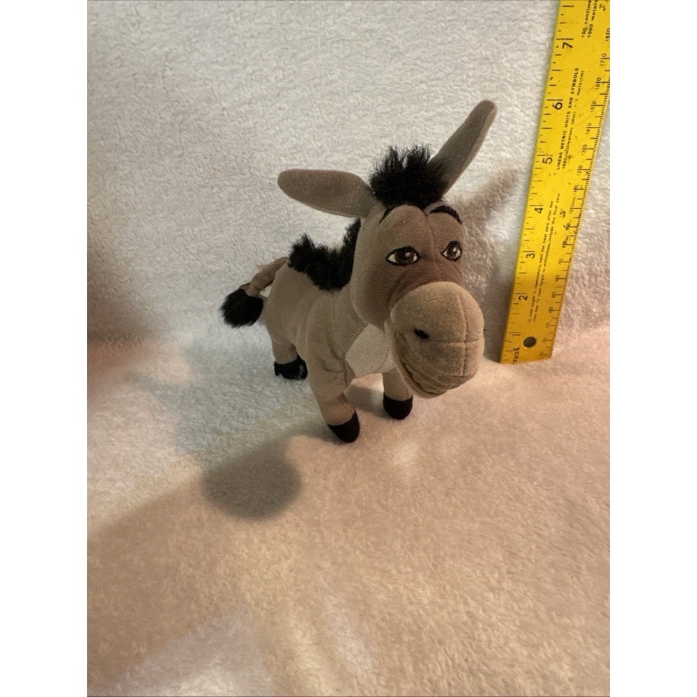 2003 Hasbro Shrek Donkey Plush 7in Movie Toy Ripped Hooves Read‎ RC282